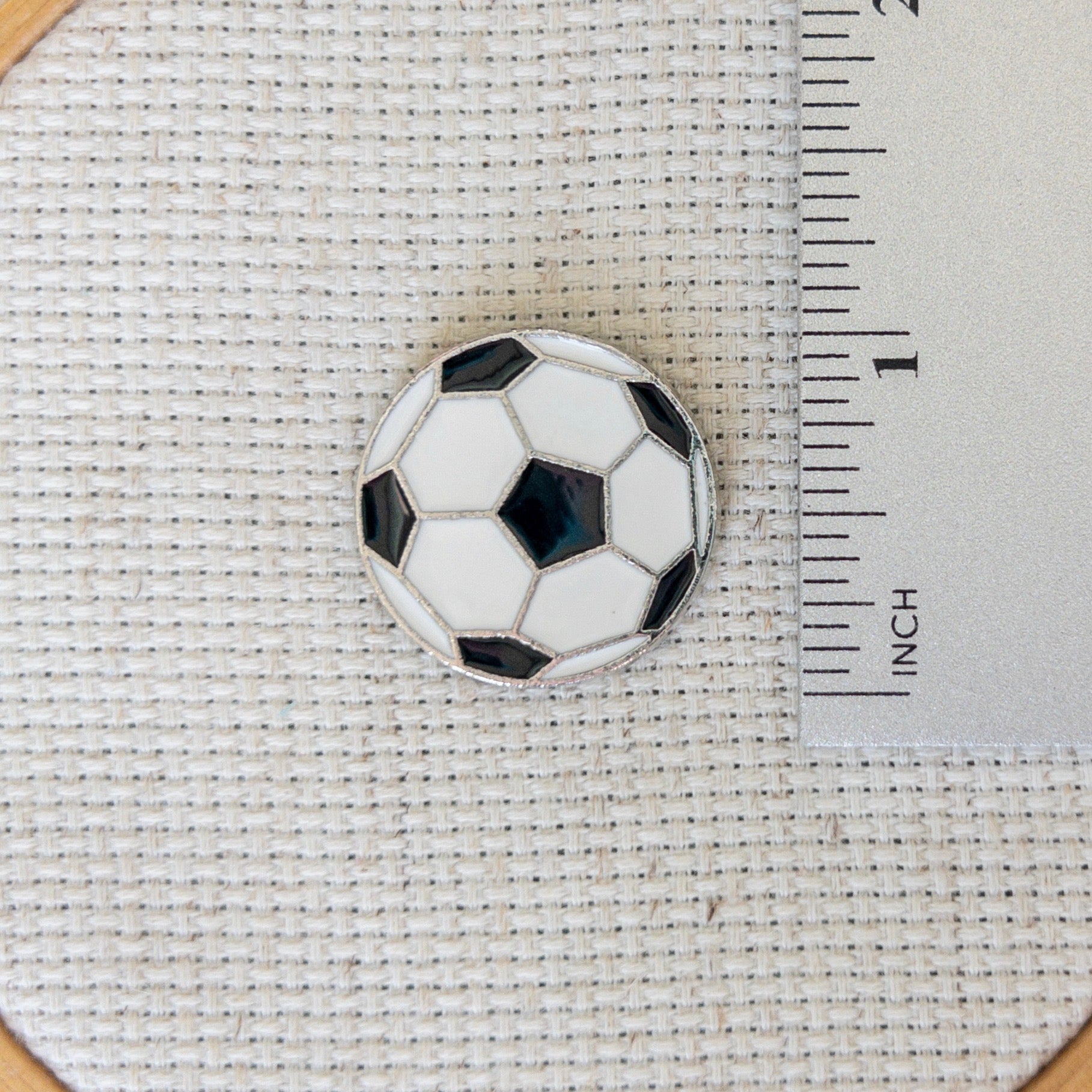 Soccer Enamel Needle Minder