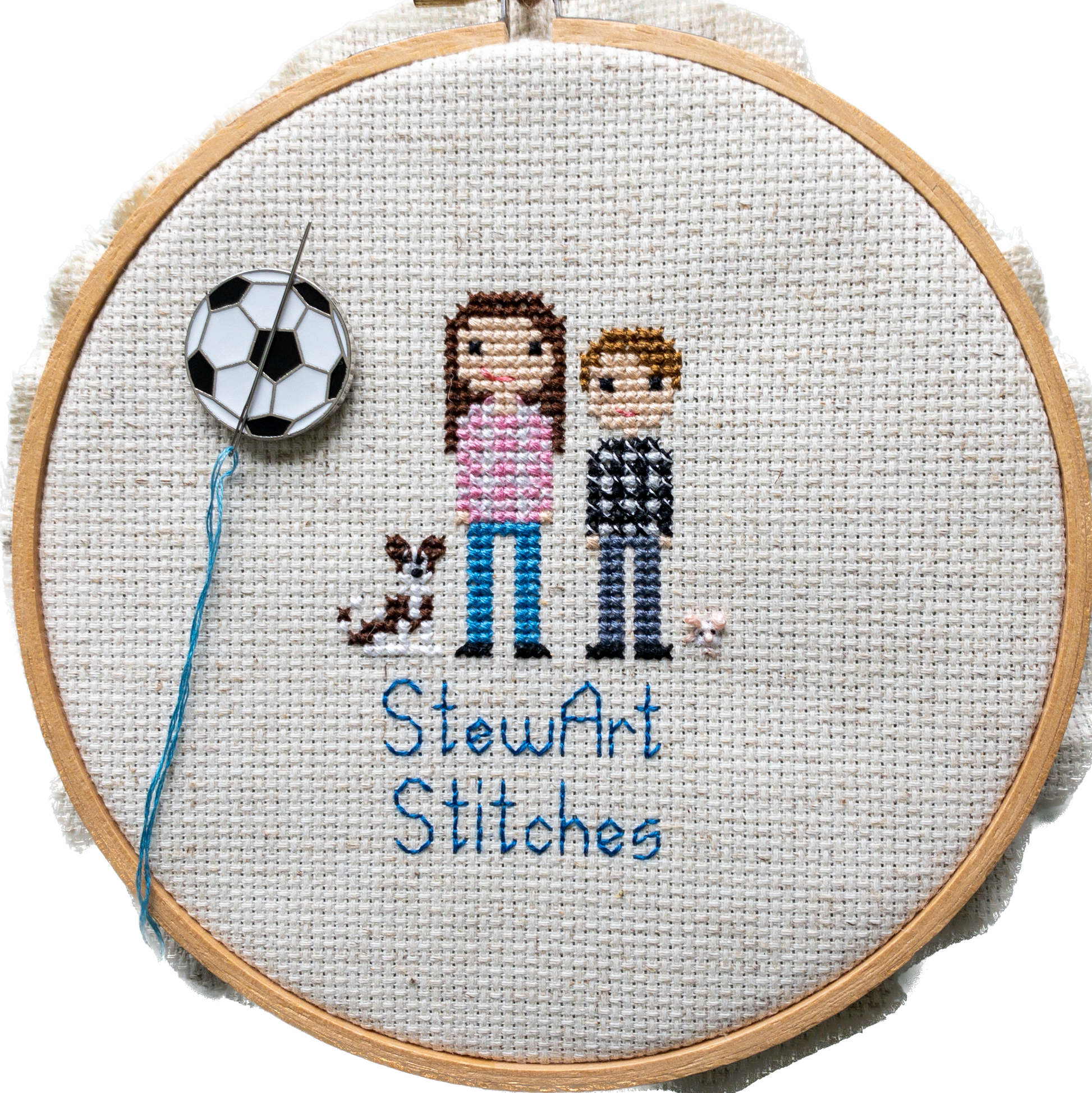 Soccer Enamel Needle Minder
