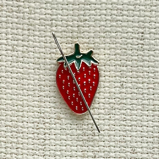  Strawberry Magnetic Enamel Needle Minder