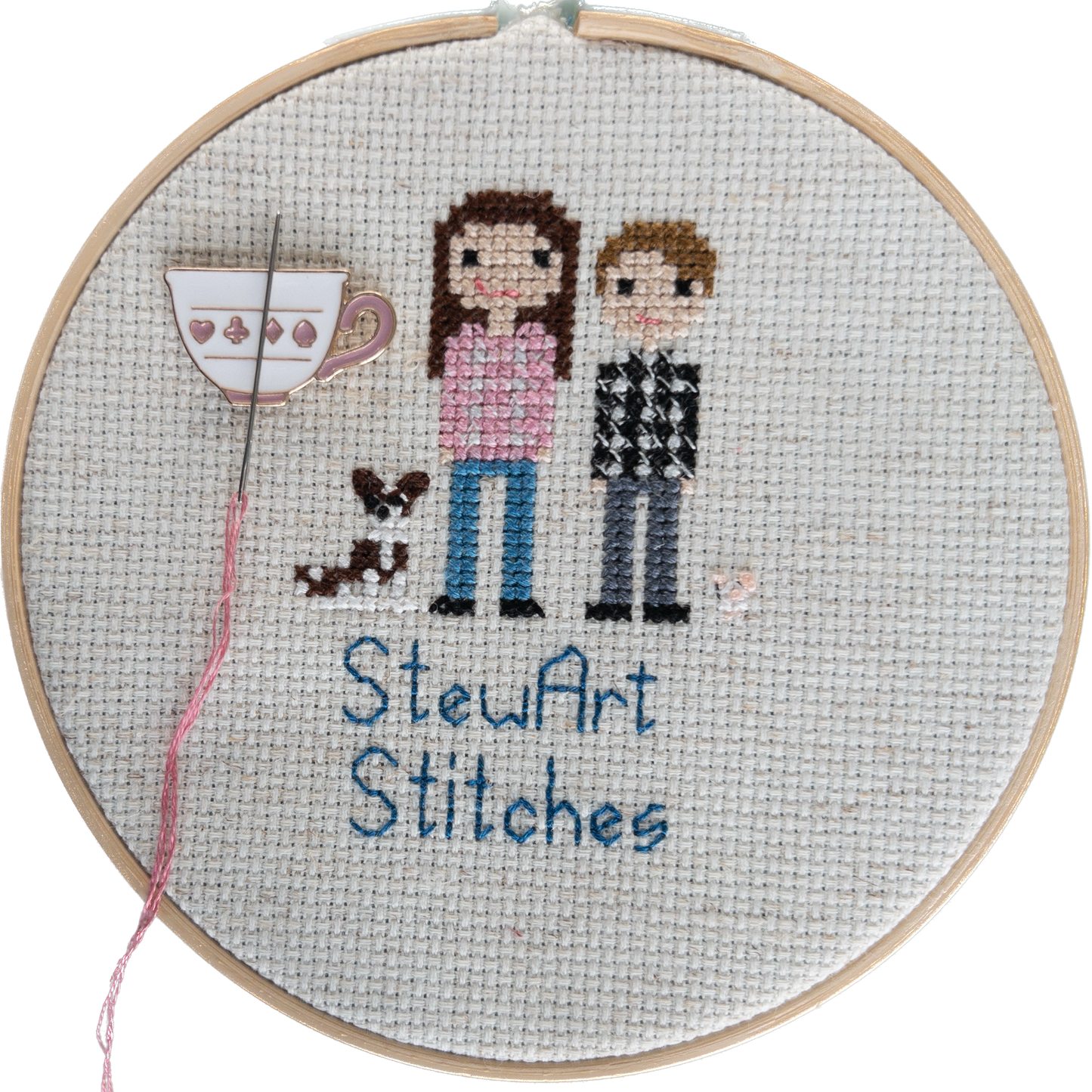 Teacup Magnetic Enamel Needle Minder