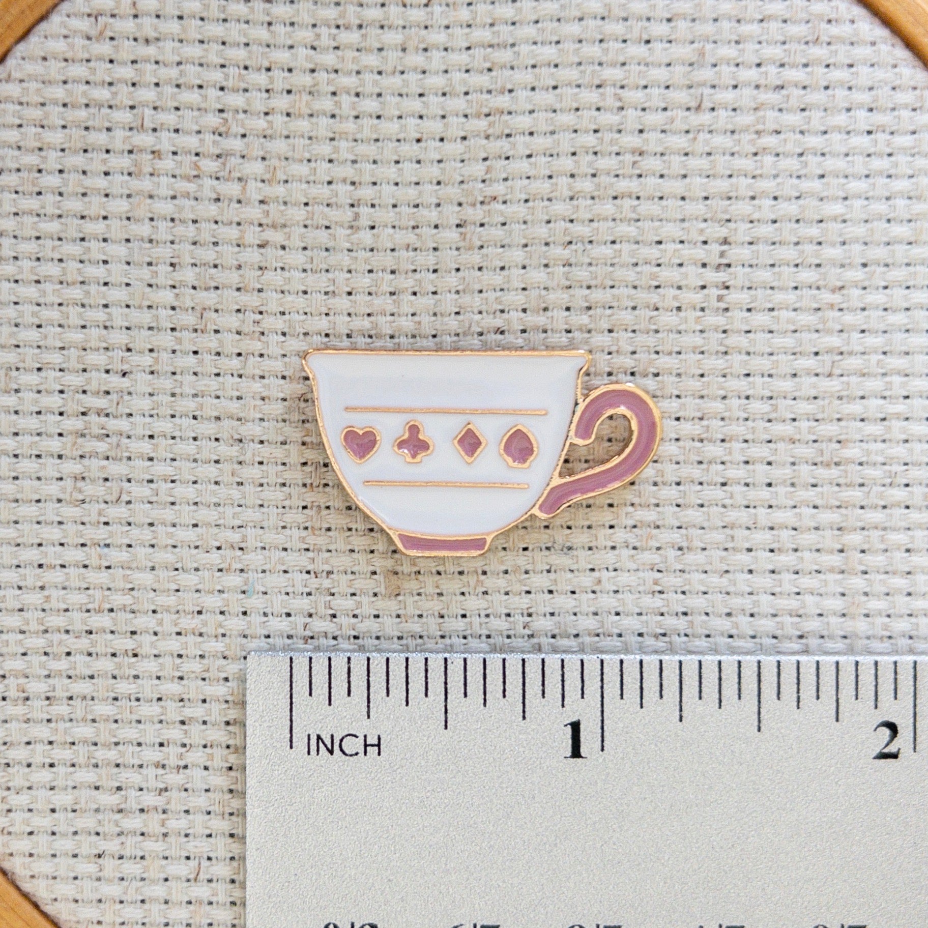 Teacup Magnetic Enamel Needle Minder