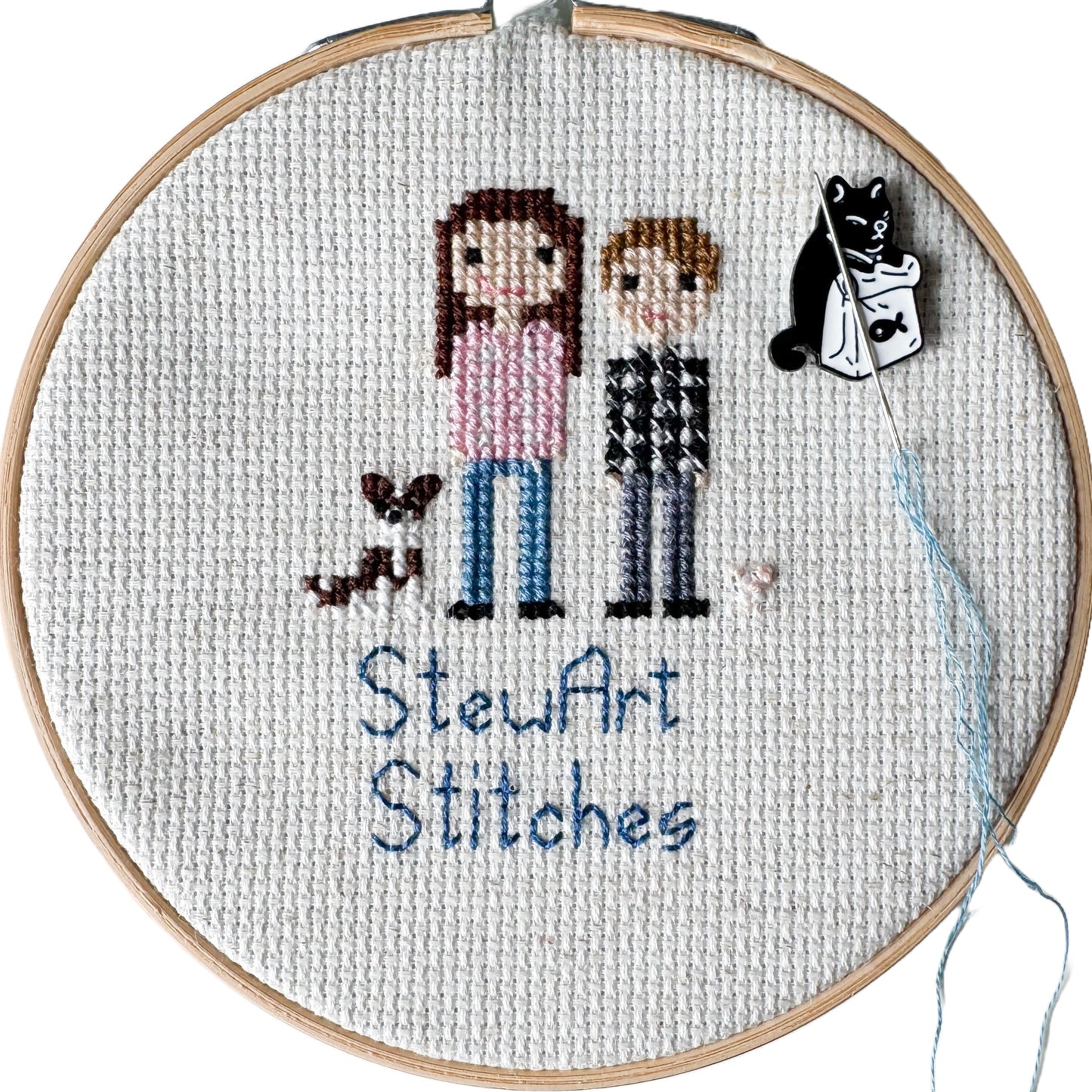 black cat Magnetic Enamel Needle Minder