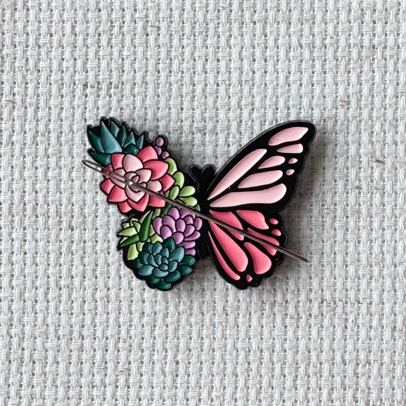 butterfly moth magnetic enamel needle minder