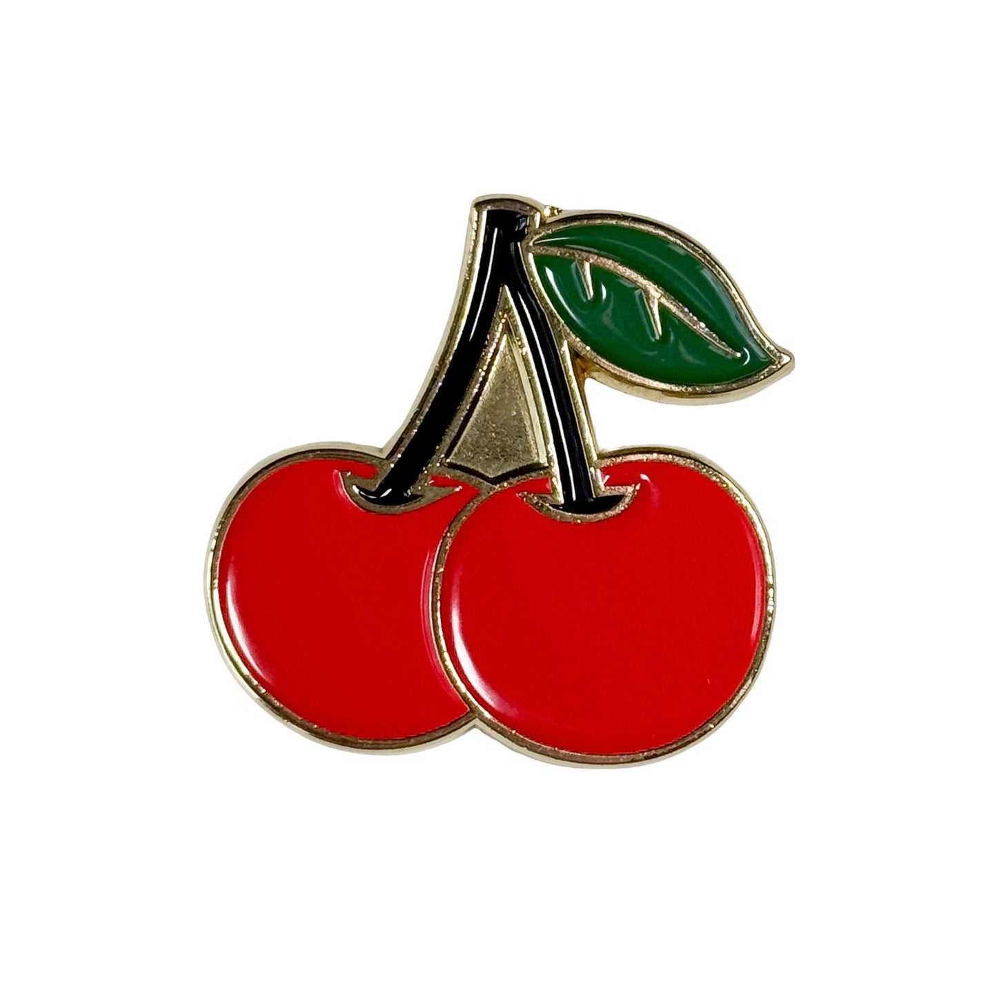 Red cherry needle minder with strong magnet for stitching.