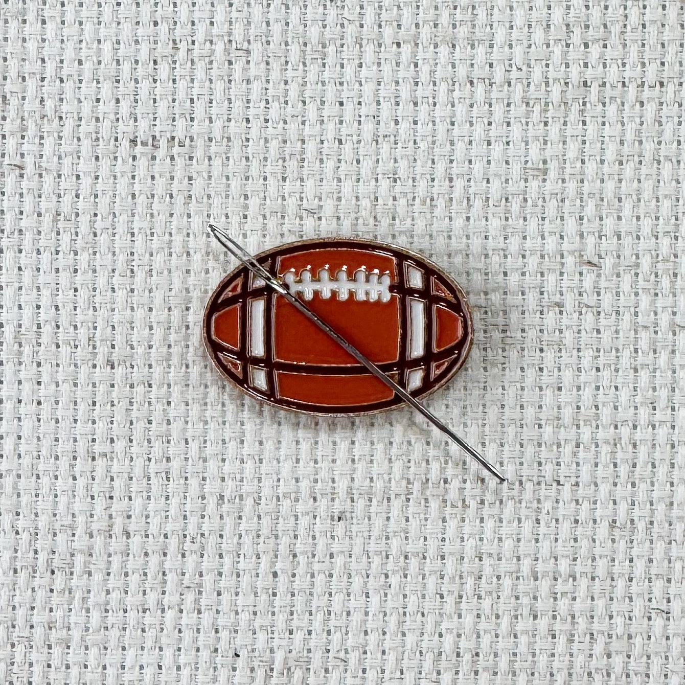 football enamel needle minder