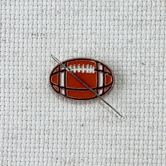 football enamel needle minder