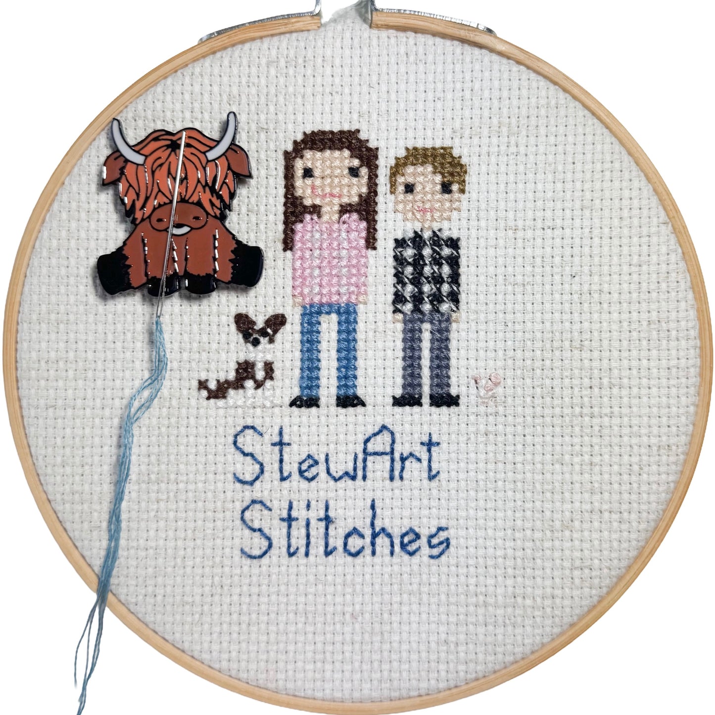 highland cow needle minder