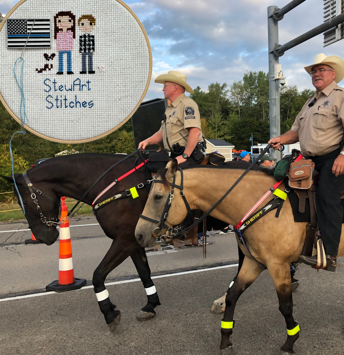 Police Enamel Needle Minder